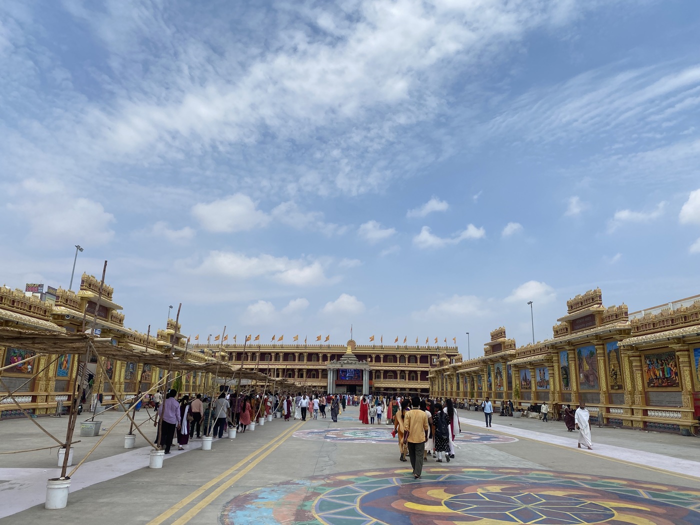 Sri Guru Raghavendra Swamy Mutt at Mantralayam, the third of the three mathas -- alongside Uttaradi Matha and Vyasaraja Matha -- that trace their institutional descent back to Jayatirtha.
