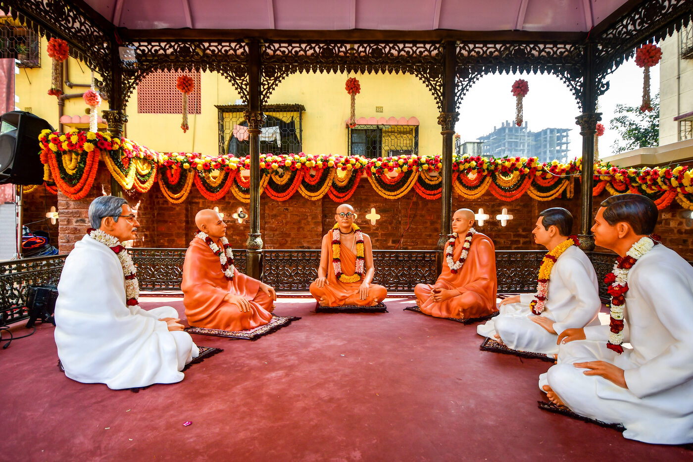 The rooftop at Bhaktivinoda Asan, ISKCON Ultadanga, Kolkata -- the very spot of the first meeting between Abhay Charan De and Bhaktisiddhanta Sarasvati (modern photo of the site)