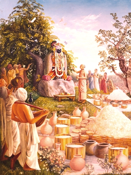 Villagers Gathered & Arranging Feast For Gopala
